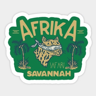 Afrika Savannah Safari lepard Sticker